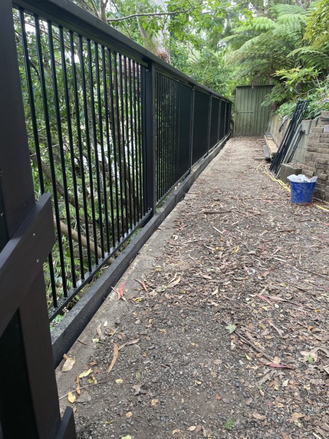 Here is a pool fence installation we did over the Christmas holidays this year for someone in the pinehaven area. We connected the posts to a pre-existing crib retaining wall. Looked sharp painted black.