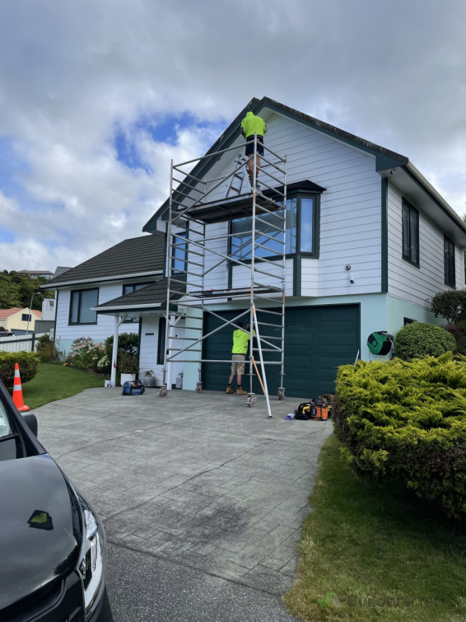 Full refurbishment was carried out on the North elevation of this house in Belmont. Back to its original glory.