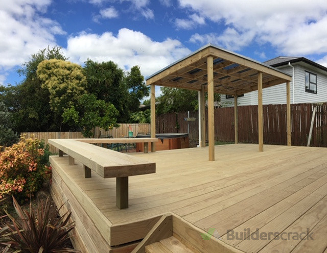 Pine decking
