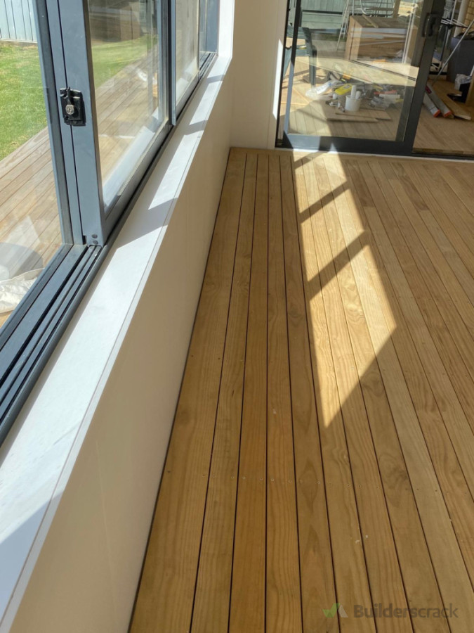 Conservatory deck floor