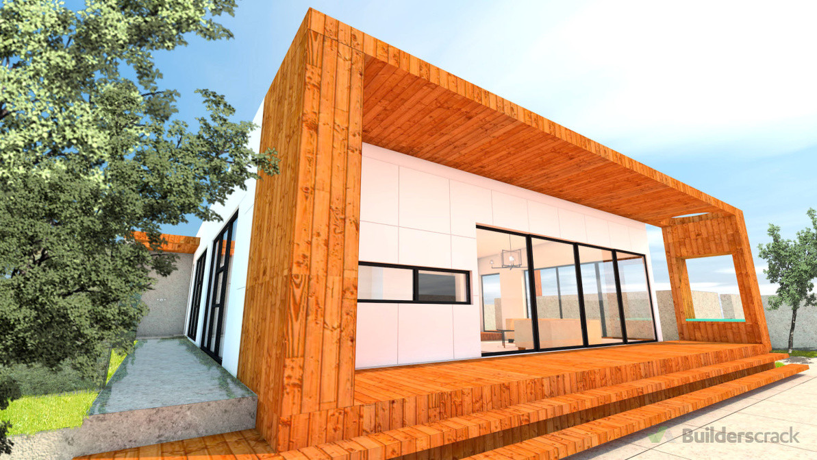 Courtyard deck