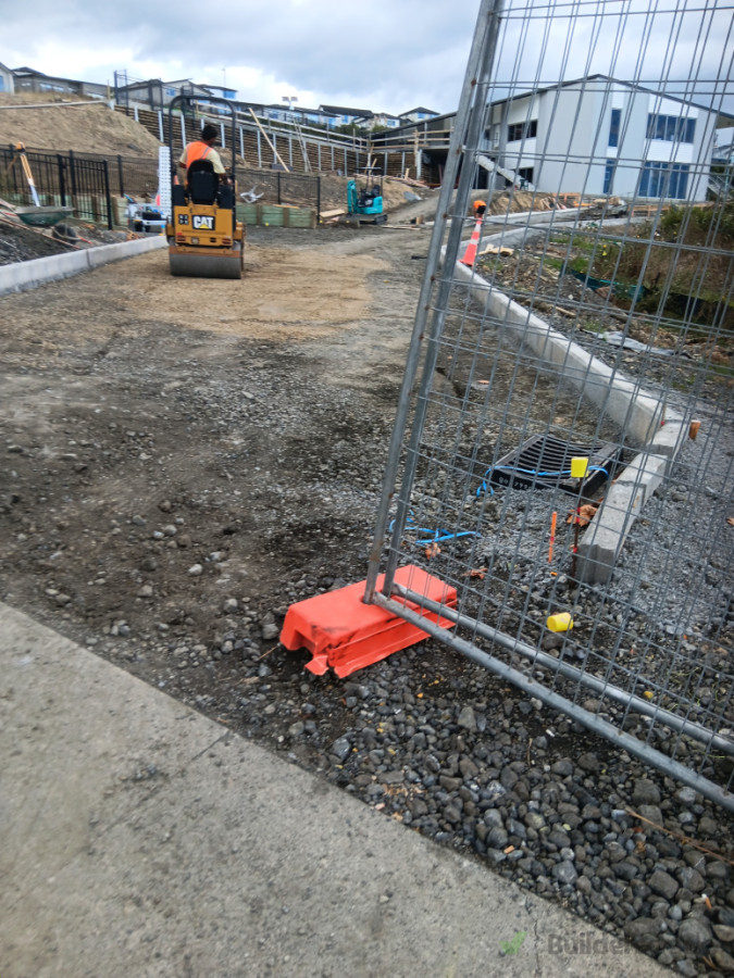 Silverdale  kerb laying