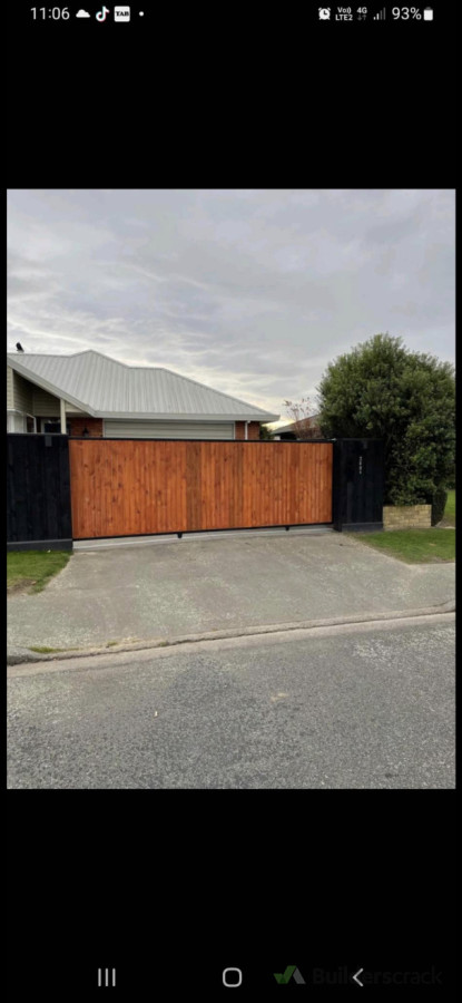 custom built sliding gate