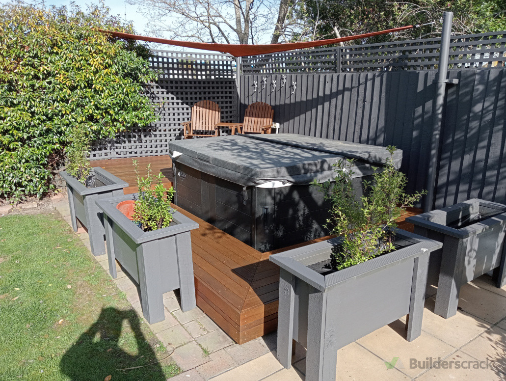 Stain Deck and Paint Fence