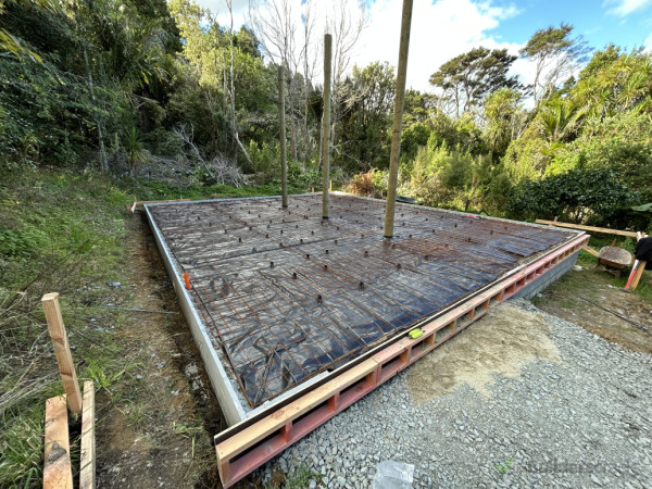 Slab prep, rebates to box then ready for concrete