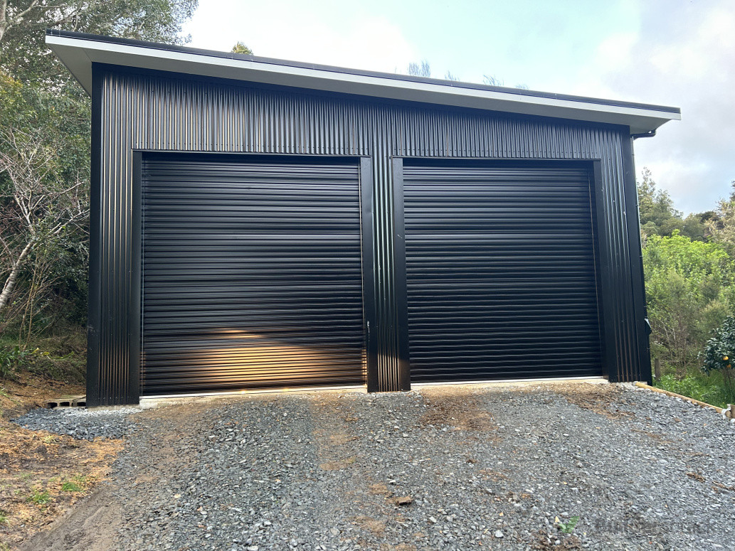 Scaffold dropped. Shed complete