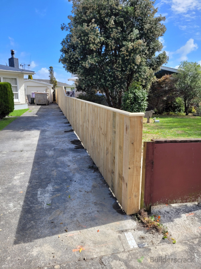 Timber palling fence