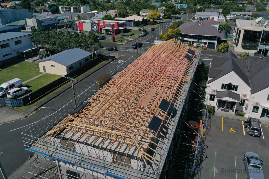 New roof structure on Mansfield House