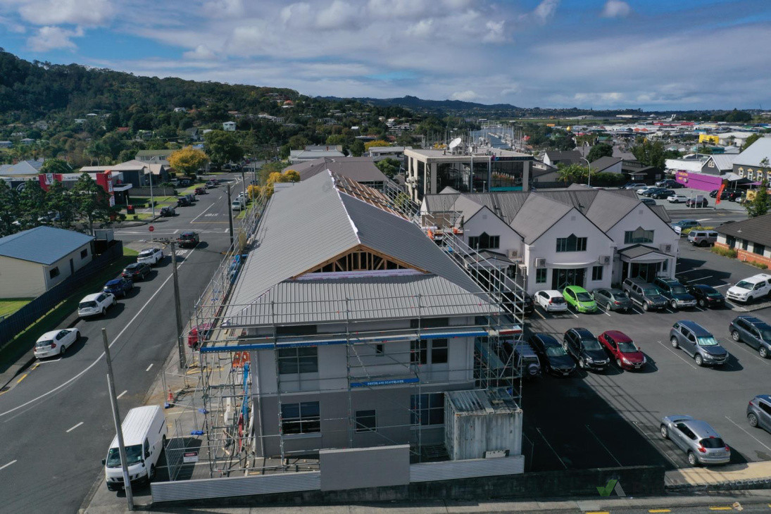 New roof on Mansfield House