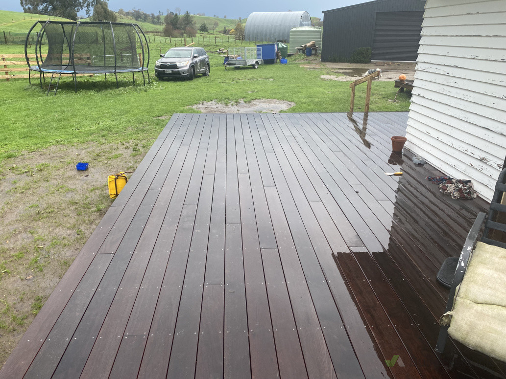 60sqm kwila deck with stainless steel screws