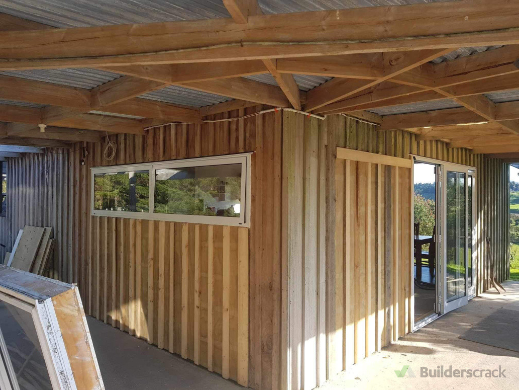 Added window and door with new macro carpa cladding