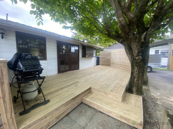 Timber deck and Slat fence