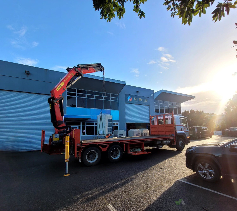 Get a glimpse of our team overseeing the safe moving and transportation of 25kW Daikin VRFs for the upgrade of one of clients in their church auditorium