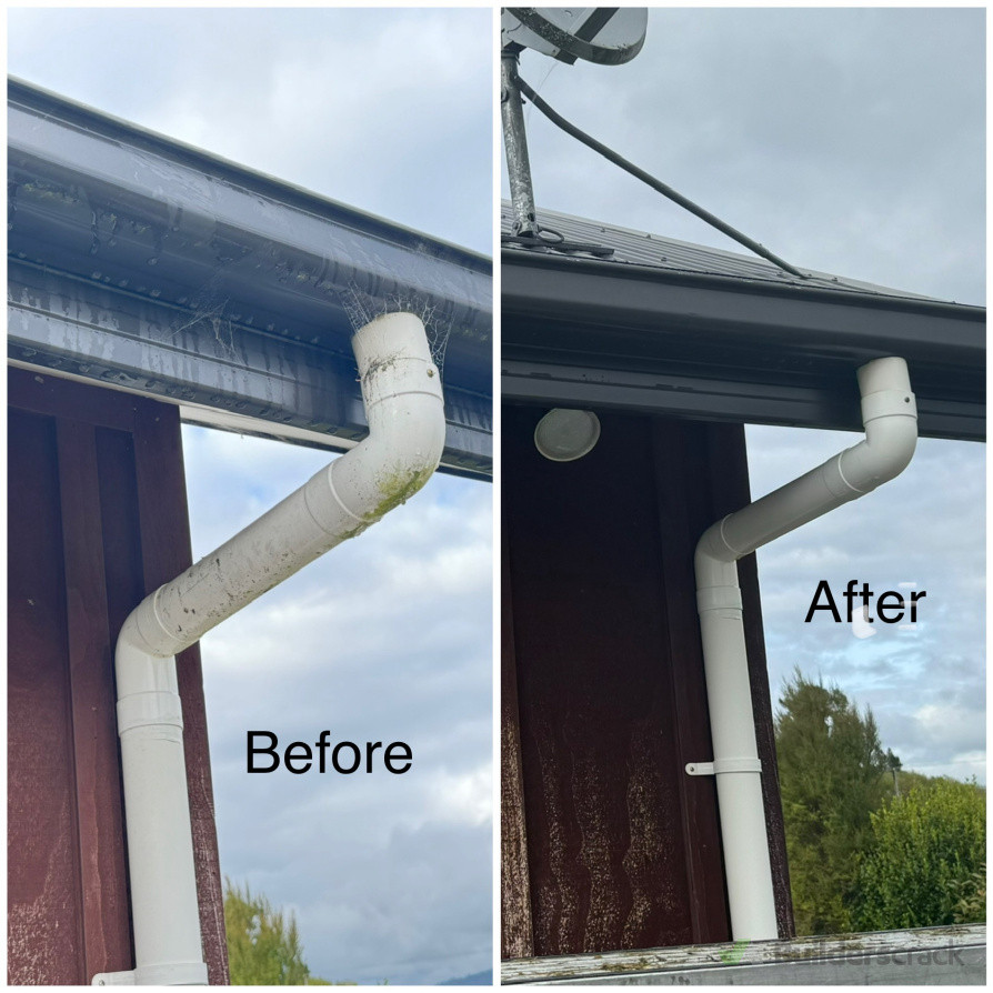 Exterior gutter clean