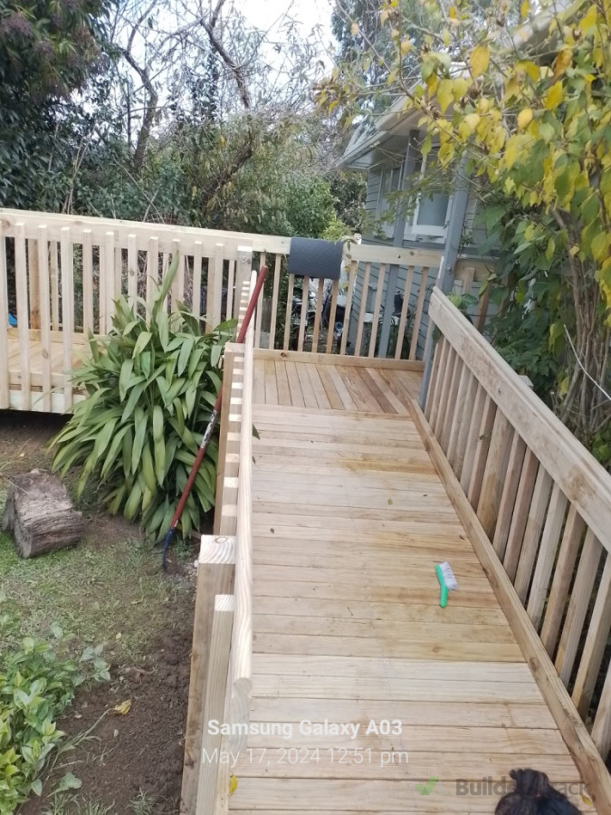 New deck and ramp