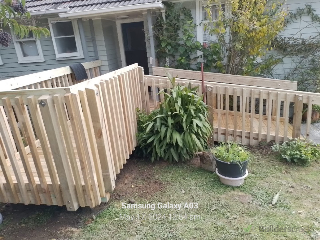 New deck and ramp