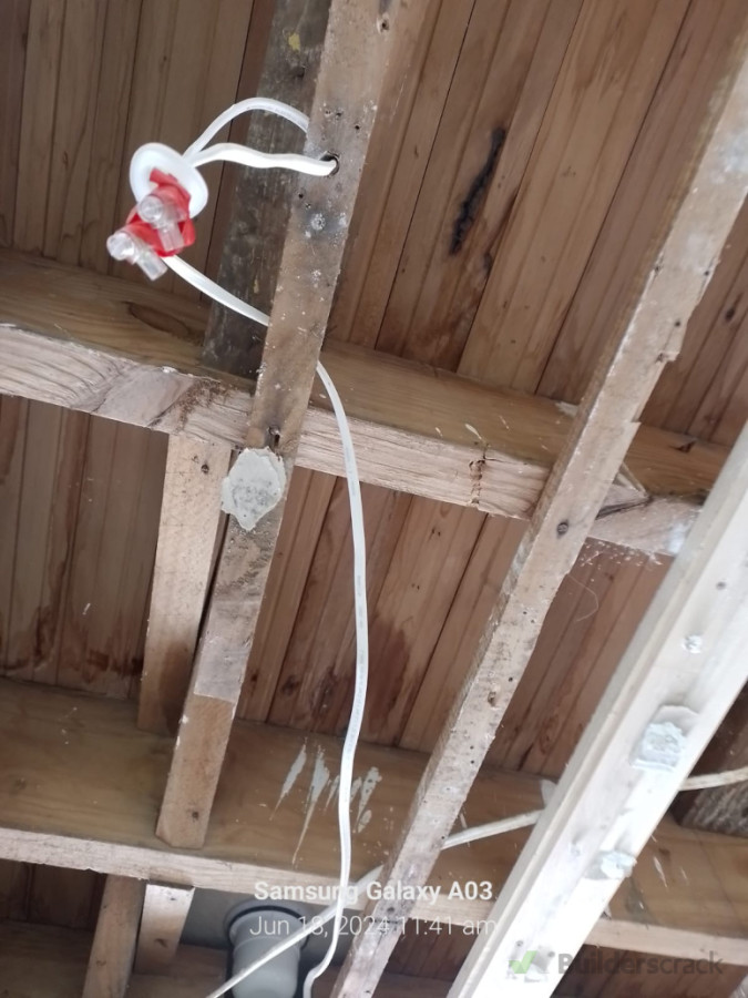 Leaky ceiling removed