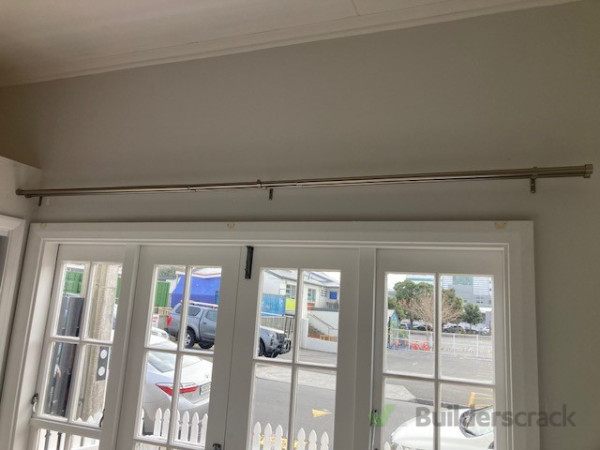 Installation of Dual Curtain Rails