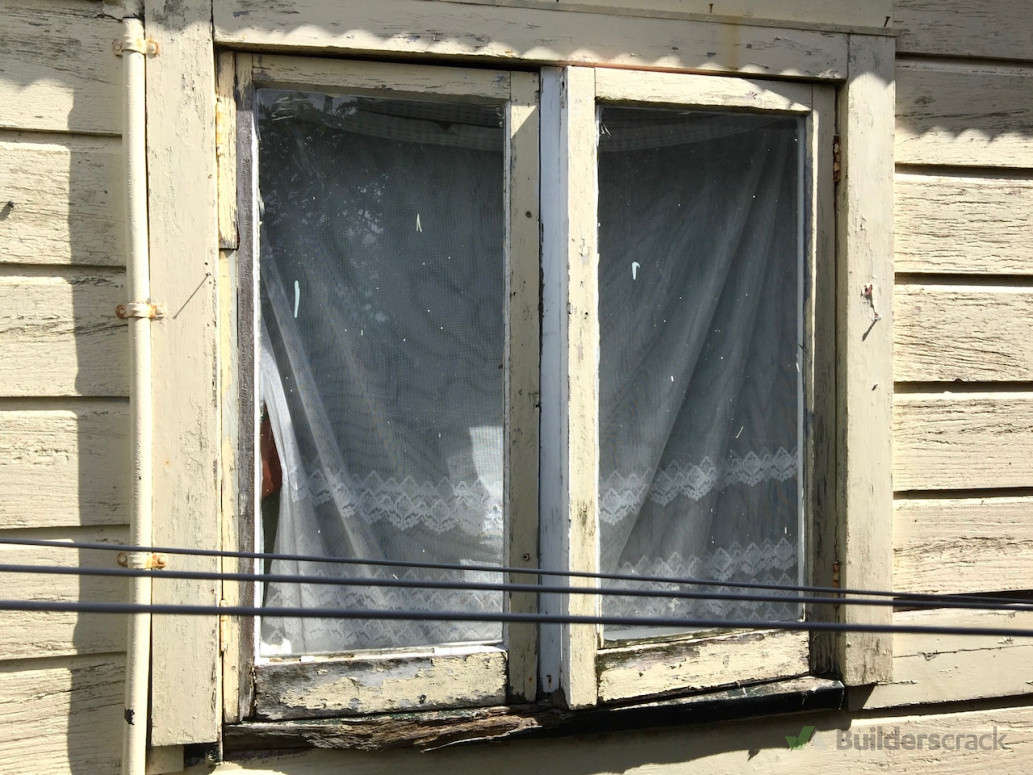 Old rotten window