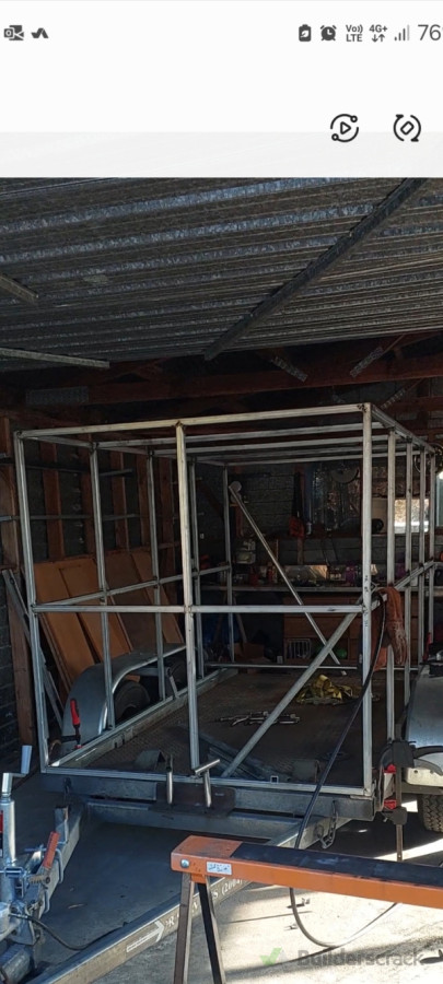 Enclosed trailer frame (client to clad)