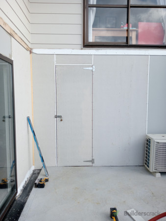 After - completed door and garage door