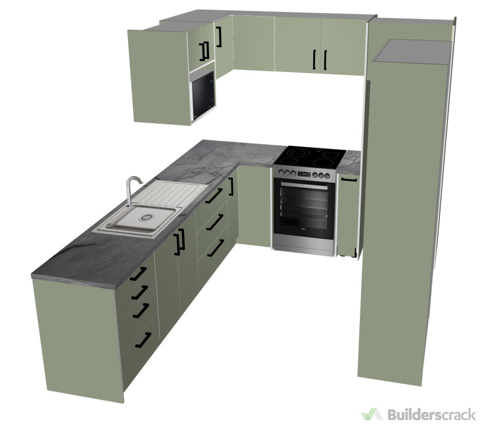 3D render of new kitchen