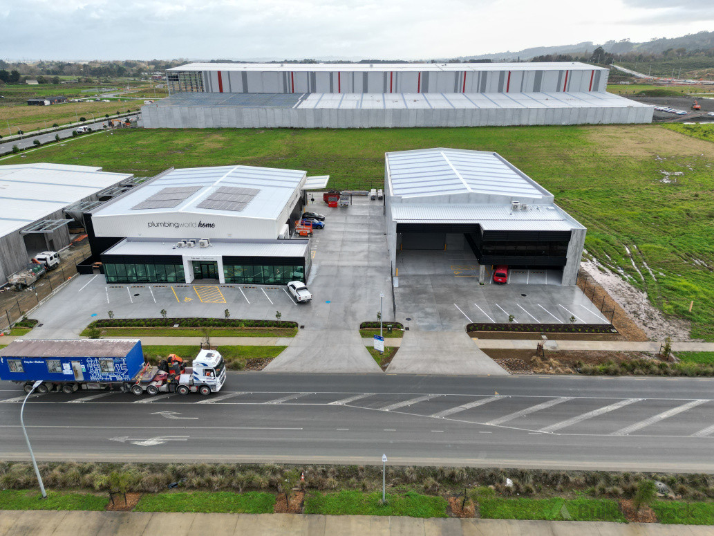 both buildings completed