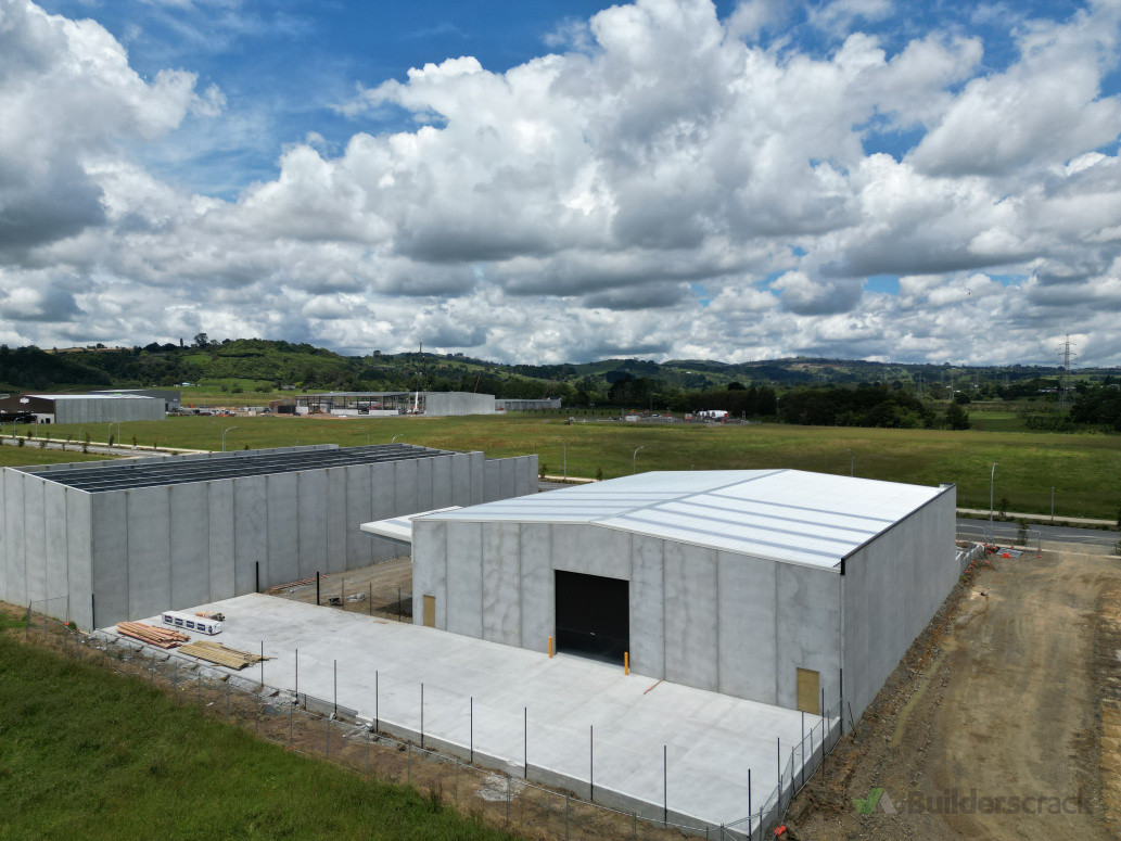 yard slab pour started