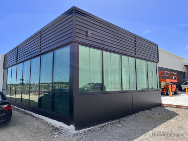building 1 showroom cladding