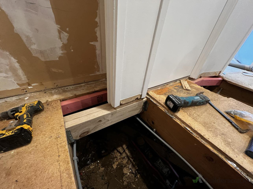 some of the floor remedial work