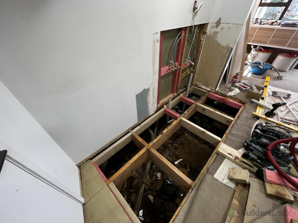 some of the floor remedial work