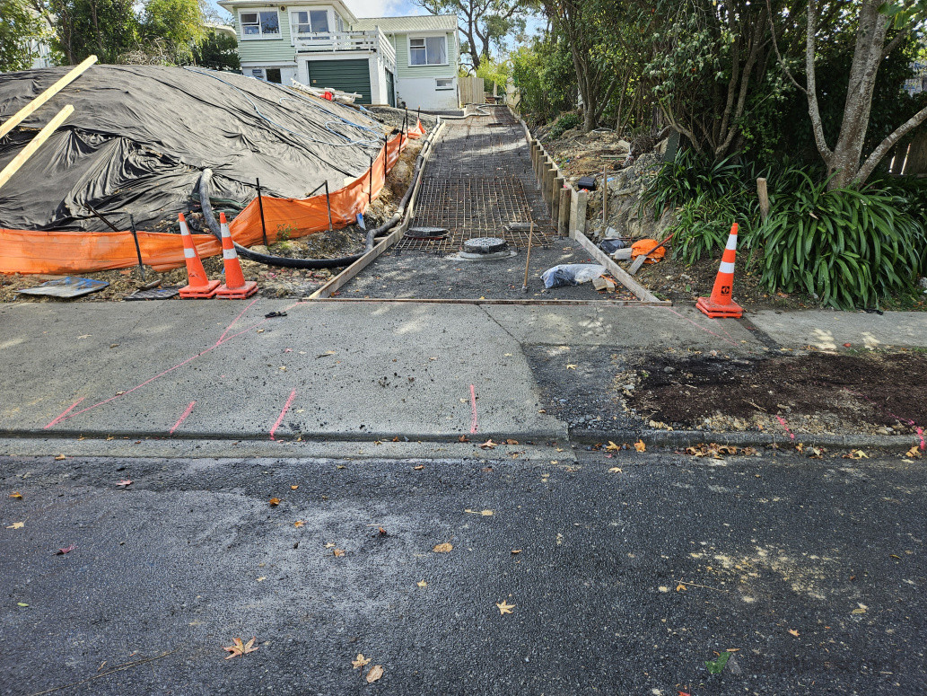 Existing crossing to be shifted and old crossing reinstated back to path and berm