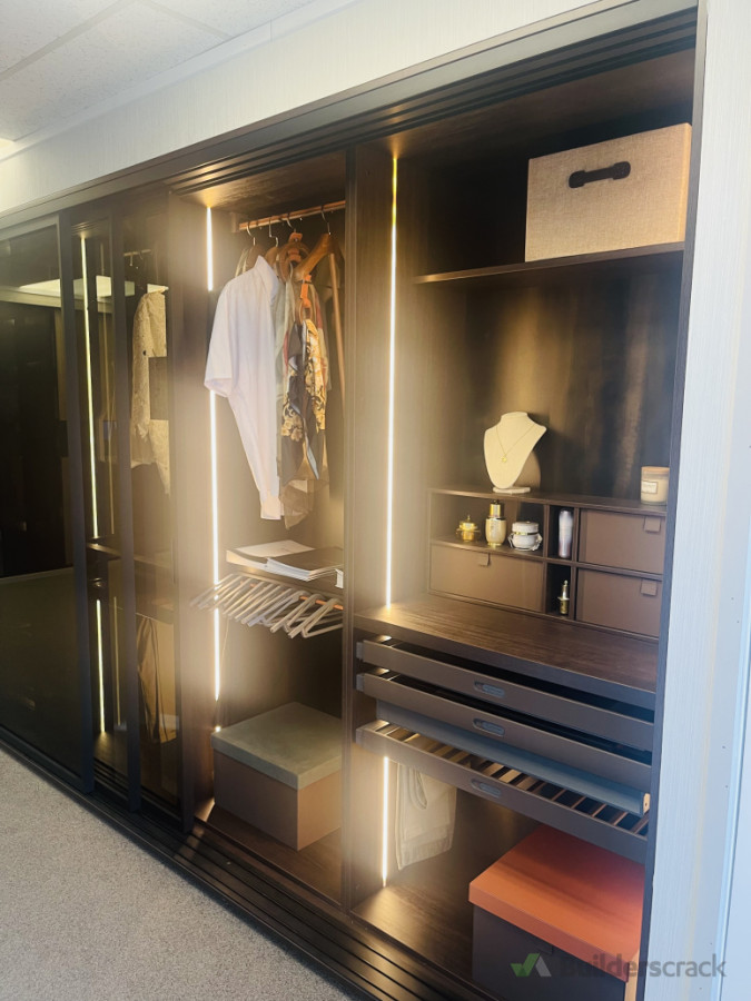 Dark color free standing wardrobes