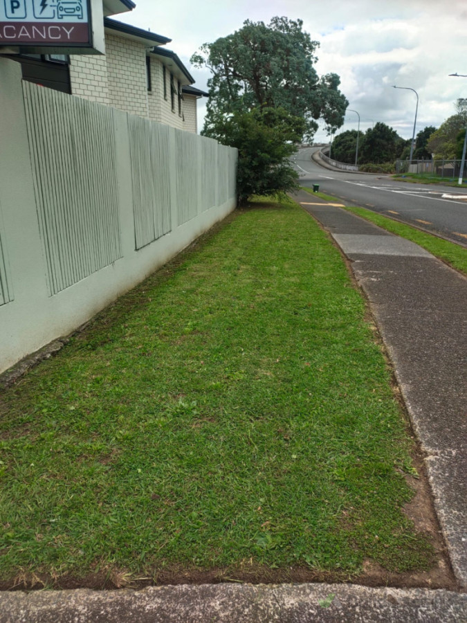 Lawn mowing.