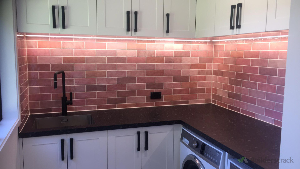 Awesome pink splashback!