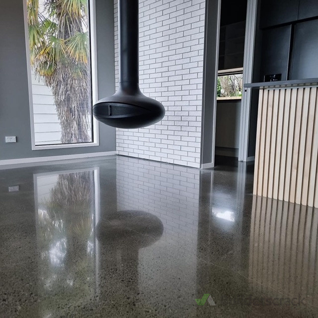 Residential Full stone exposure polished concrete floors