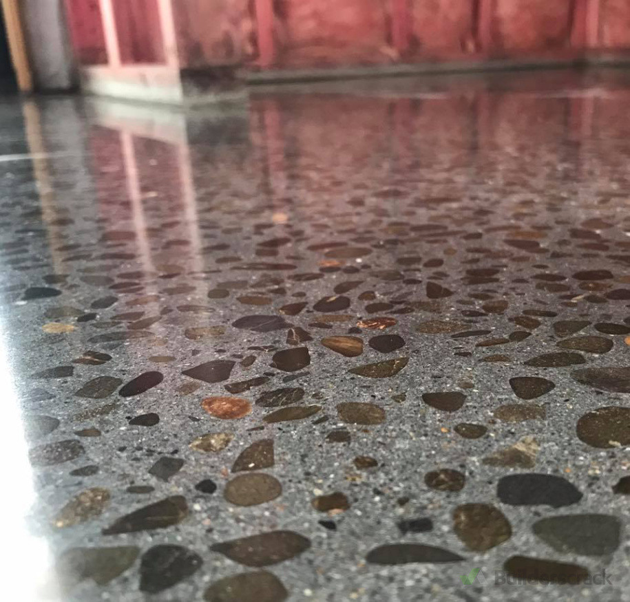 Residential Full stone exposure polished concrete floors