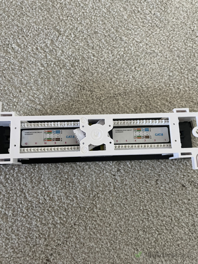 Patch panel back.