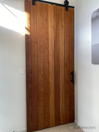 sliding door  red cedar