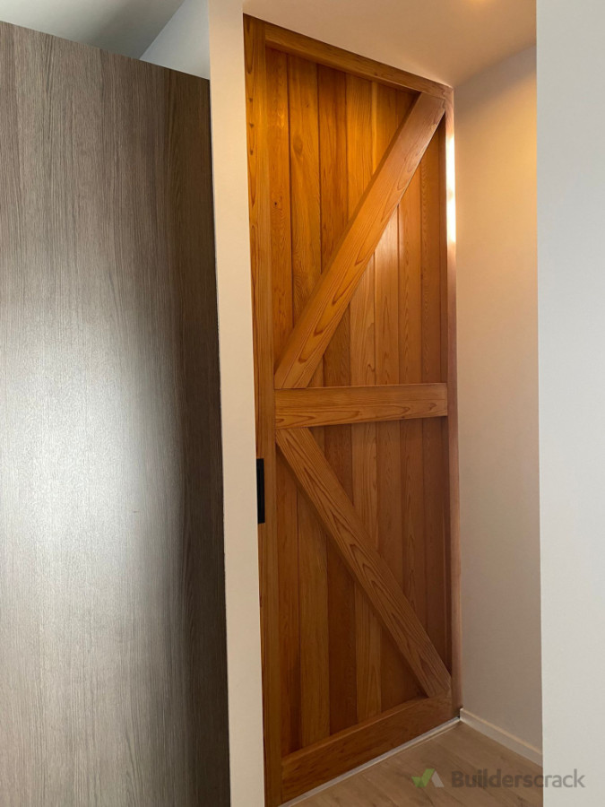 sliding door traditional  frame