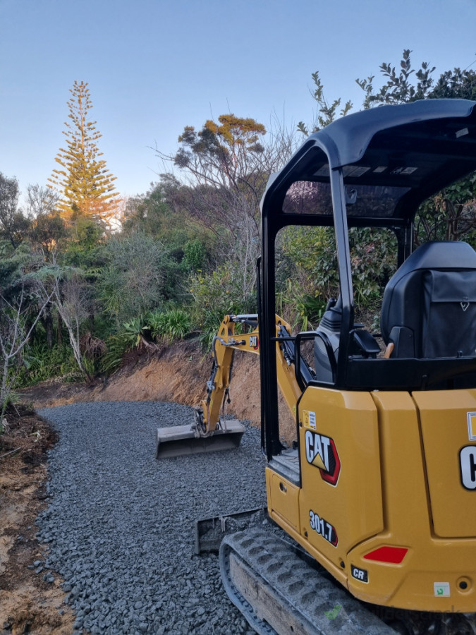 Back yard access on the new digger