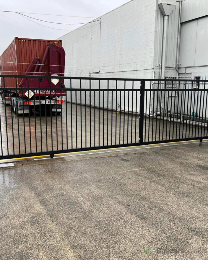 Commercial gate installation