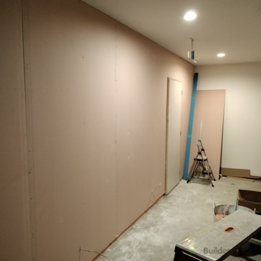 Install Plasterboard and plaster.