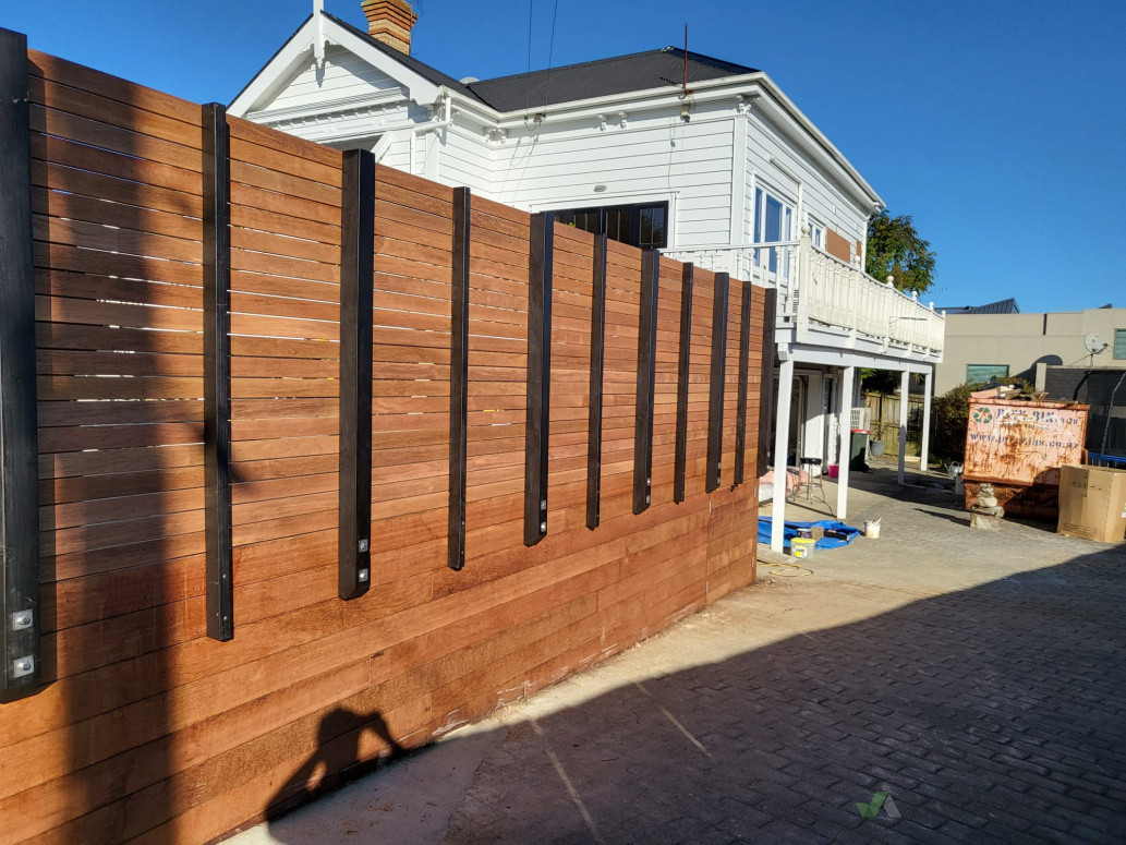 Privacy around pool with cedar screen