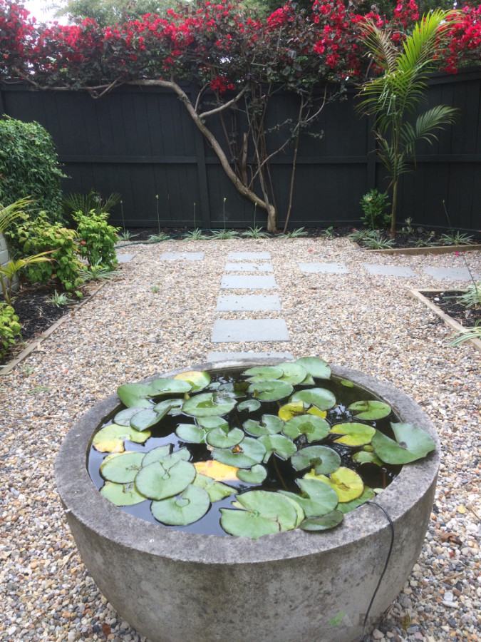 pebble courtyard  feature