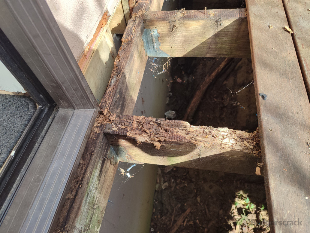 Rotten joists under decking