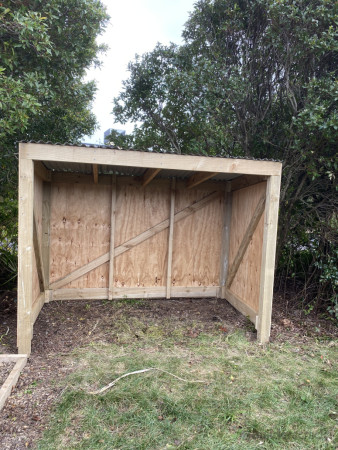 Took down some trees and built a nice wood shed in Pyes pa. Ready to load up for the winter