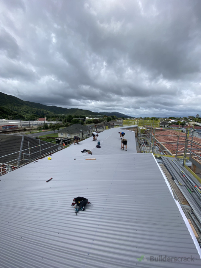 New roof block of flats