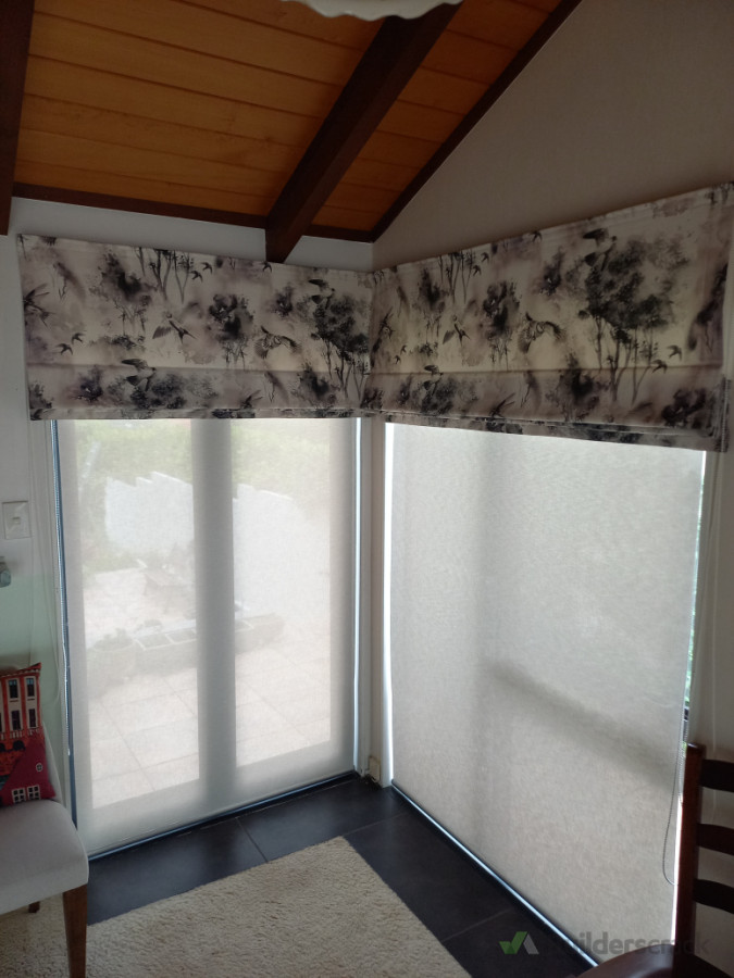 Roman Blinds + Sunscreen Blinds