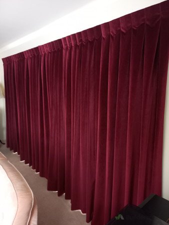 Velvet curtains